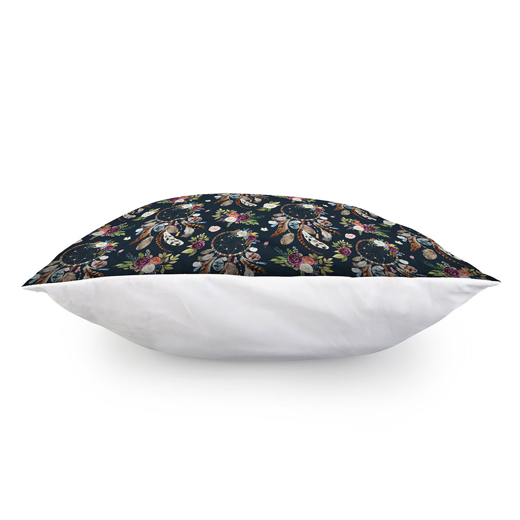Flower Dream Catcher Pattern Print Pillow Cover