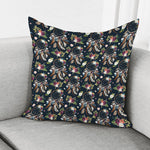 Flower Dream Catcher Pattern Print Pillow Cover