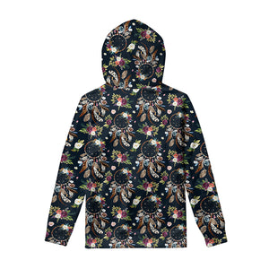 Flower Dream Catcher Pattern Print Pullover Hoodie