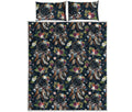 Flower Dream Catcher Pattern Print Quilt Bed Set