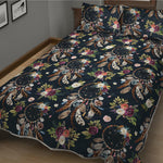 Flower Dream Catcher Pattern Print Quilt Bed Set