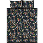 Flower Dream Catcher Pattern Print Quilt Bed Set