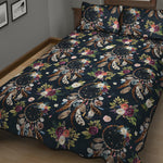 Flower Dream Catcher Pattern Print Quilt Bed Set