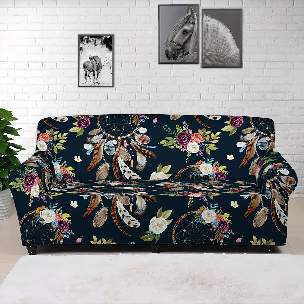 Flower Dream Catcher Pattern Print Sofa Cover