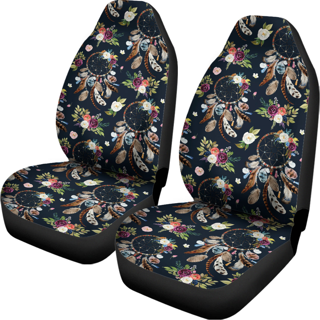 Flower Dream Catcher Pattern Print Universal Fit Car Seat Covers