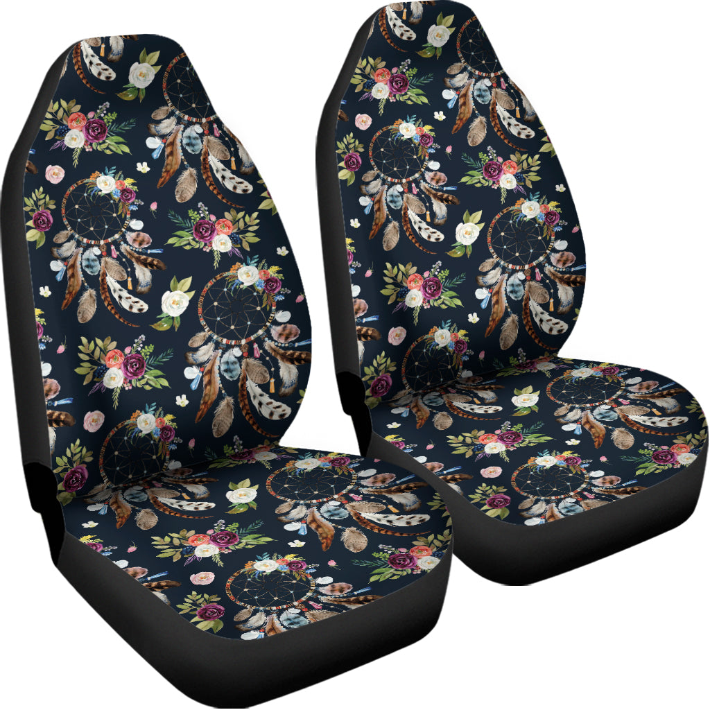 Flower Dream Catcher Pattern Print Universal Fit Car Seat Covers