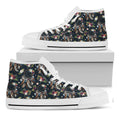 Flower Dream Catcher Pattern Print White High Top Sneakers