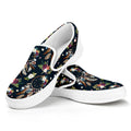 Flower Dream Catcher Pattern Print White Slip On Sneakers