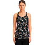 Flower Dream Catcher Pattern Print Women's Racerback Tank Top