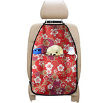 Flower Kimono Pattern Print Car Seat Organizers