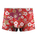 Flower Kimono Pattern Print Men's Boxer Briefs