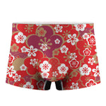 Flower Kimono Pattern Print Men's Boxer Briefs