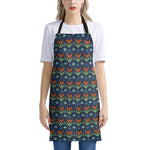 Flower Knitted Pattern Print Apron
