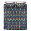 Flower Knitted Pattern Print Duvet Cover Bedding Set