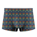 Flower Knitted Pattern Print Men's Boxer Briefs