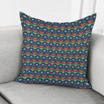 Flower Knitted Pattern Print Pillow Cover