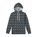 Flower Knitted Pattern Print Pullover Hoodie
