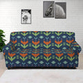Flower Knitted Pattern Print Sofa Cover