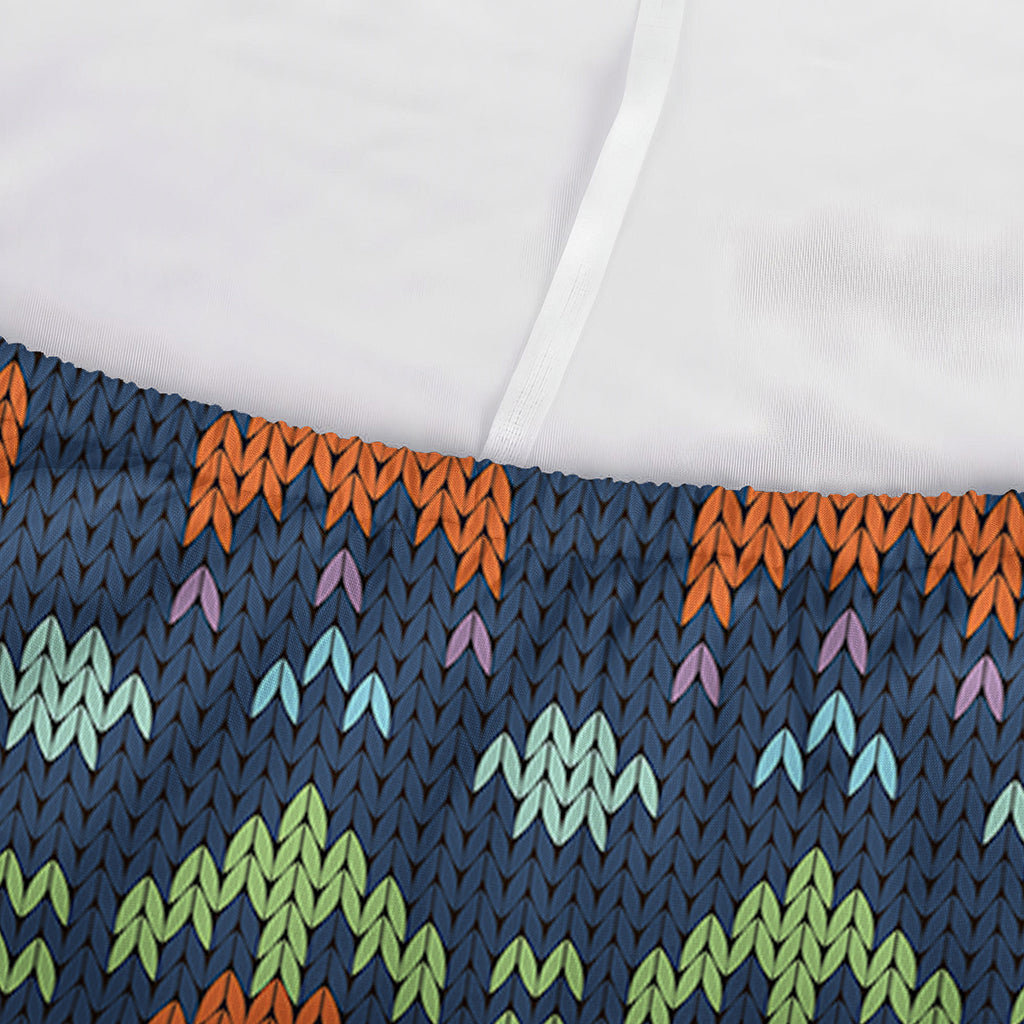 Flower Knitted Pattern Print Sofa Cover