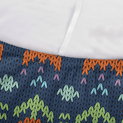 Flower Knitted Pattern Print Sofa Cover