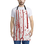 Flowing Red Blood Print Apron