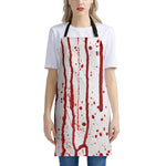 Flowing Red Blood Print Apron