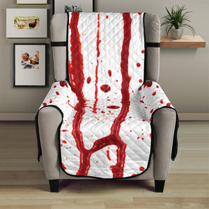 Flowing Red Blood Print Armchair Protector