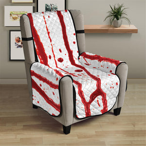 Flowing Red Blood Print Armchair Protector