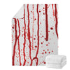 Flowing Red Blood Print Blanket