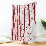 Flowing Red Blood Print Blanket