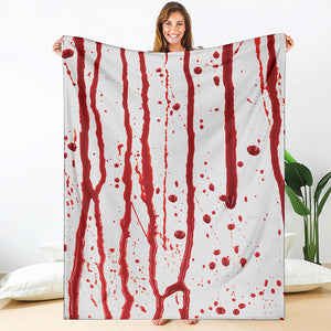 Flowing Red Blood Print Blanket