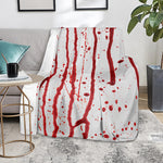 Flowing Red Blood Print Blanket