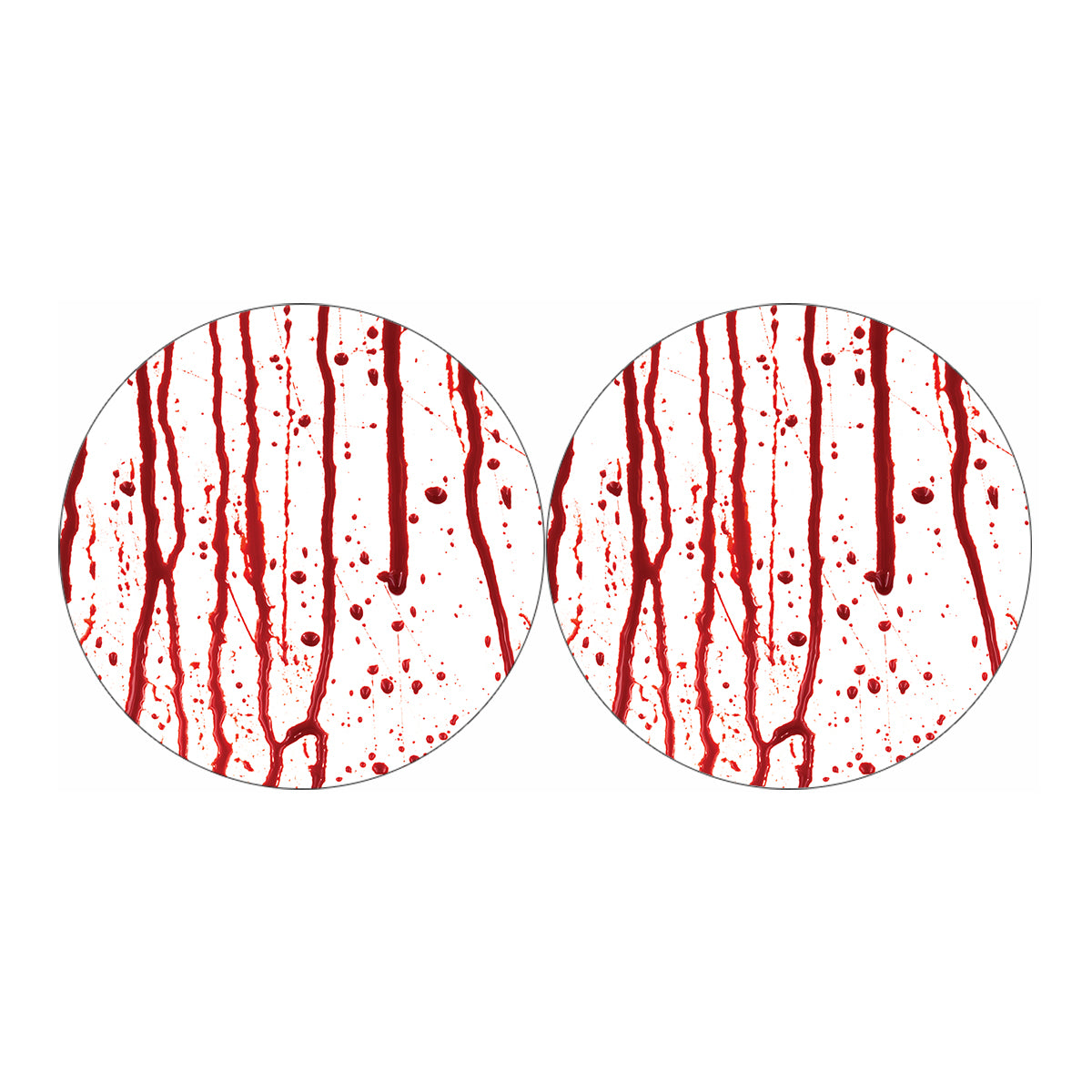 Flowing Red Blood Print Car Coasters