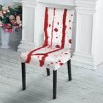 Flowing Red Blood Print Dining Chair Slipcover