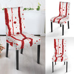 Flowing Red Blood Print Dining Chair Slipcover