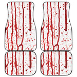 Flowing Red Blood Print Front and Back Car Floor Mats