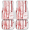 Flowing Red Blood Print Front and Back Car Floor Mats