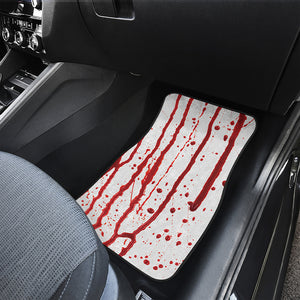 Flowing Red Blood Print Front and Back Car Floor Mats