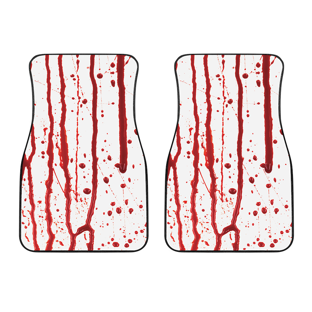 Flowing Red Blood Print Front Car Floor Mats