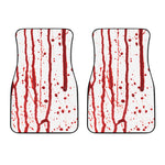 Flowing Red Blood Print Front Car Floor Mats