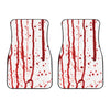 Flowing Red Blood Print Front Car Floor Mats