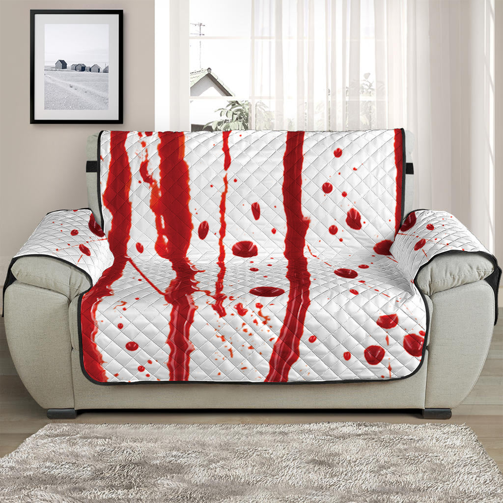 Flowing Red Blood Print Half Sofa Protector