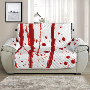 Flowing Red Blood Print Half Sofa Protector