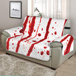 Flowing Red Blood Print Half Sofa Protector