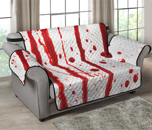 Flowing Red Blood Print Loveseat Protector