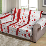 Flowing Red Blood Print Loveseat Protector