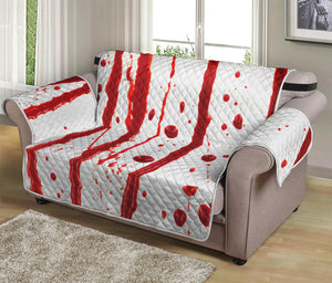 Flowing Red Blood Print Loveseat Protector