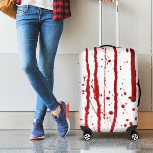 Flowing Red Blood Print Luggage Cover