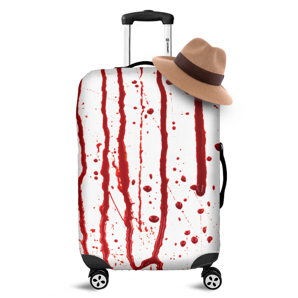 Flowing Red Blood Print Luggage Cover