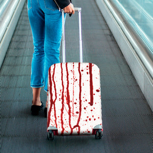 Flowing Red Blood Print Luggage Cover